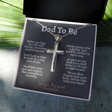 Dad to Be Cross Necklace - Love You This Much